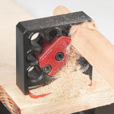 Compact Dowel Cutter Plate With Indexable Carbide Inserts For Drills Eight Imperial Holes From Five Sixteenths To Three Quarters Of An Inch In One Sixteenth Inch Increments Pro Grade Sleek Dowel Maker For Smoother Cuts