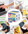 Amazon Lens Cleaning Wipes, 300-count, individually wrapped; for glasses, phones, cameras; colorful box artwork.
