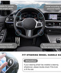 SHMZK steering wheel knob spinner with metal bearing, 360° rotation, installed on car steering wheel