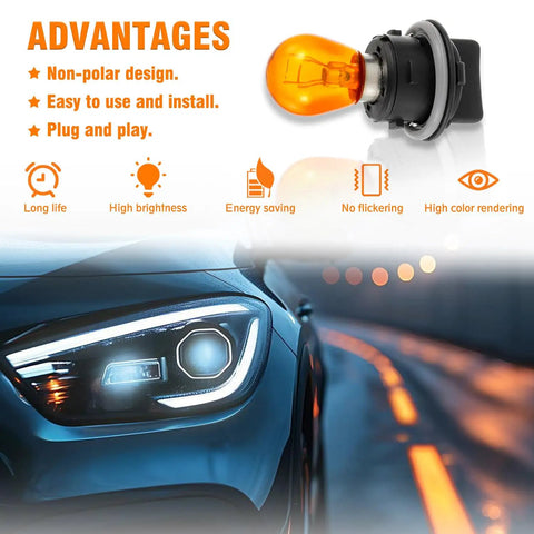 Front Turn Signal Lamp Socket With Bulb Kit For Kia Soul Forte And Hyundai Sonata Elantra 2012 2019 2014 2017 Replacement Turn Signal Holder with advantages overview.