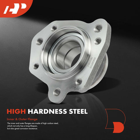 Front view of 2 Piece Rear Wheel Bearing And Hub Assembly Set For Honda CR-V 1997 1998 1999 2000 2001 EX LX SE