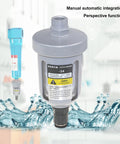 Automatic Drain Valve For Air Systems With Translucent Filter And Floating Ball Valve Easy Install Durable Aluminum Cap