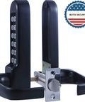 Heavy Duty Mechanical Push Button Keypad Lock With All Weather Coating, Keyless Entry and Override, 60mm Latch