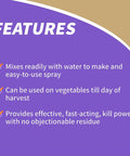 Features of Pyrethrin Garden Insect Spray Concentrate 8 Oz Ready To Mix Fast Acting Insecticide For Outdoor Gardens