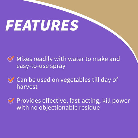 Features of Pyrethrin Garden Insect Spray Concentrate 8 Oz Ready To Mix Fast Acting Insecticide For Outdoor Gardens