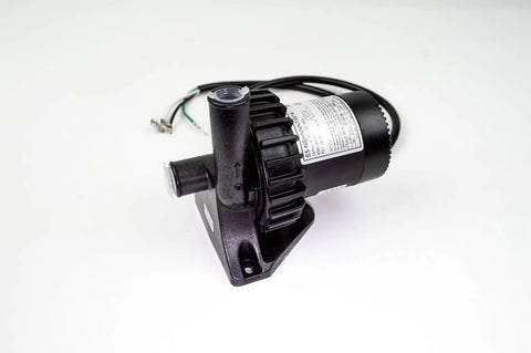 OEM Spa Circulation Pump E5 60Hz Swap That Slaps for Hot Spring Tiger River and Limelight Replace SilentFlo 5000 5002 with Power Cord, black pump with attached cords.