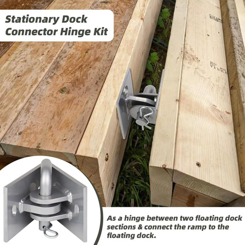 Beefy Heavy Duty Dock Hinge Kit For Floating Docks With Male And Female T Style Corner Hinges 4 Pack Connect Ramp To Floating Dock