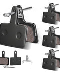 4 Pairs Disc Brake Pads For Mountain Bikes With Resin And Semi Metallic Compound For Quiet Grippy Stops And Long Rotor Life Plug And Play Replacement Compatible With TRP Tektro Shimano Deore Ebike Brakes Black