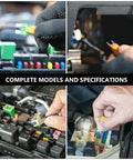 Using 300 Pcs Zinc Alloy Mini Standard And Low Profile Car Blade Fuse Assortment Kit With Puller Tool for vehicle fuse replacement