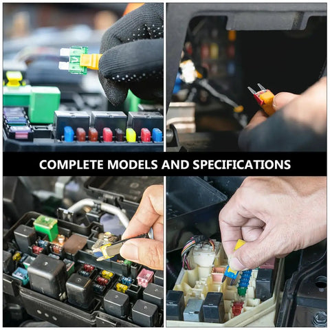 Using 300 Pcs Zinc Alloy Mini Standard And Low Profile Car Blade Fuse Assortment Kit With Puller Tool for vehicle fuse replacement