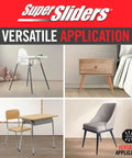 1 Inch Square Chair Leg Tips With Beige Felt Bottom No Slip Heavy Duty Silicone Caps Steel Reinforced Floor Protectors application