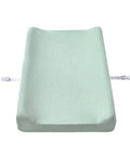 Ultra Soft Muslin Changing Pad Cover For Baby Diaper Changes Fits 32x16 To 34x16 Standard Pads, cozy and breathable, mint color