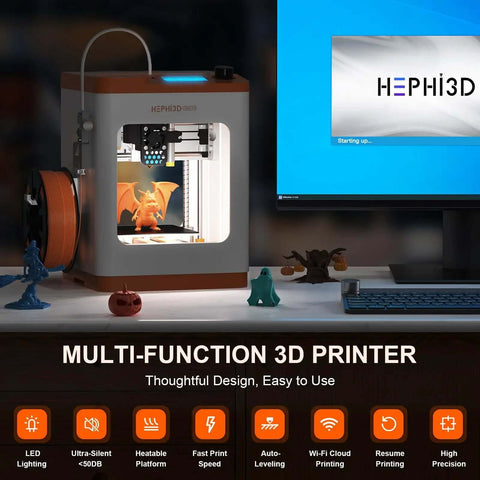 Plug And Play Beginner Friendly Open Source 3D Printer With WiFi Cloud Printing Fully Assembled Mini Home Printer for kids and students