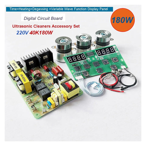 High Power 40KHz 180W Ultrasonic Cleaner PCB Assembly With Transducer For Car Washer And Industrial Cleaning Systems 220V