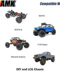 Overdrive Thirty Percent Metal Differential Gearbox With POM Skid Plate Compatible with Axial SCX10, Capra, and DIY chassis