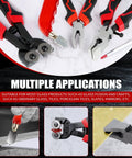 13 Piece Glass Cutter Tool Set With Nippers, Running Pliers, Breaking Pliers, Replaceable Cutter Heads, Tungsten Scribe