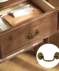 Six Piece Antique Drop Bail Handle Pulls For Cabinets And Dressers, Zinc Alloy Hardware, Easy To Install on wooden dresser