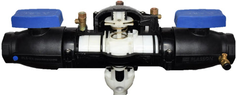 1.5 Inch Nylon Composite Reduced Pressure Backflow Preventer shows internal components and design for simple maintenance and effective use.