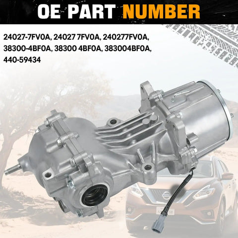 Nissan Rear Diff Assembly AWD With 5.173 Gear Ratio For Murano 2015 2021 Rogue 2014 2020 Rogue Sport 2017 2021 And Qashqai 2017 2020 OE 240277FV0A 440 59434 Replacement Part, silver rear differential