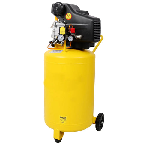 Heavy Duty 21 Gallon Vertical Air Compressor 2.5 HP 115 PSI Electric On Wheels Cast Iron Pump Oil Lubricated High Capacity Tank For Pneumatic Tools And Garage Projects