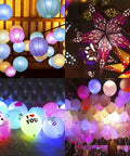 Colorful paper lanterns with Battery Operated Hanging LED Lights For Paper Lanterns Warm White 12 Pack Easy Clip On Indoor Outdoor