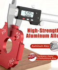 Hella Slick Router Corner Radius Jig Template Kit Solid Aluminum Alloy Guide R10 and R15 radius measuring 5mm thickness.