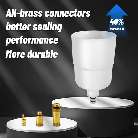All-brass connectors from Shimano Hydraulic Brake Bleed Kit For Disc Brakes, Easy To Use Bike Hydraulic Bleed Tool With 150ml Mineral Oil Fluid