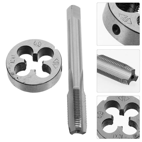 Rock Solid Precision Thread Tap And Die Set With Straight Flute Design For Handheld Convenience And Metal Construction, Perfect For Rapid Thread Repair And DIY Maintenance Tasks That You Can Actually Feel In Your Hands. steel tap and die set, 10x1, 69