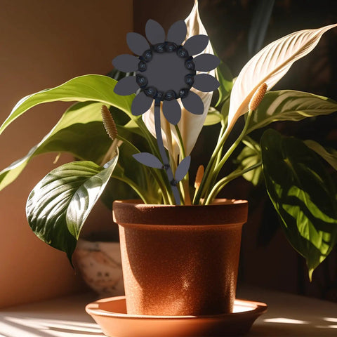 DIY Flower Welding Kit for Metal Art: 16 Gauge Stainless Steel Practice Weld Set shown with a potted plant.