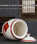 Gotta Love This Hella Spacious Ceramic Rice Crock Hits Different Chinese Style Porcelain Storage Jar 15kg with a smooth glossy interior.