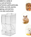 Top Rated Two Piece Automatic Hamster Feeder With Sturdy Wall Mount Brackets And Wide Mouth Design Fits Standard Avian Cages Effortlessly.
