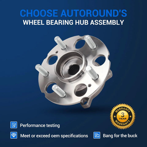 Rear Wheel Hub And Bearing Assembly For AWD Rigs With ABS Fits 2013 2015 Acura RDX And 2012 2016 Honda CR V 5 Lug Bolt Pattern