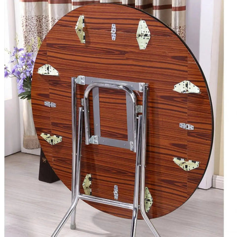 Round table with Four Pack Drop Leaf Table Supports And Folding Hinges Kit With 180 Degree Cross Spring Hinges And Mounting Screws