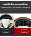 Installation comparison of Nissan 12.3 Inch LCD Dashboard Instrument Panel Digital Cluster Smart Gauges Module For Teana X Trail Qashqai 2013 2022 Replacement Upgrade With Built In Circuit Board Indicator Lamp And Motor Module For Stable Idle And Smooth Acceleration