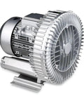 High Efficiency Gas Pump Aerator And Industrial Vacuum Blower Featuring Single Phase Three Vortex Design motor with aluminum blades.