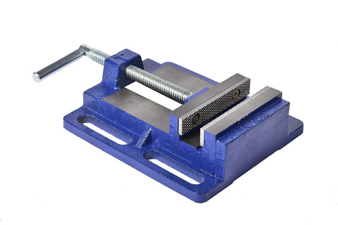 4 Inch Drill Press Vise For Light Duty Workbench 4.33 Inch Jaw Opening Hardened Steel Jaws Ideal For Woodworking and Metalworking