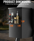 Magnetic Storage Bin For Grills And Pellet Smokers, Heavy Duty Magnetic Organizer That Snaps Right Onto The Grill Hopper