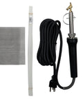Nylon Plastic Radiator Tank Repair Kit With 200-Watt Airless Welder, includes welder, mesh, and plastic rods for fixes