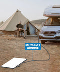 Ride Ready Starlink Mini Car Charger With 10 Feet Cigarette Lighter Cord And Live Voltmeter To Juice Up Phones On Long Haul Drives For Trucks Rvs Vans And Boats So You Can Hit The Road Without Hassle with 9.84ft cable at campsite.
