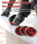 Pack Of 5 4 Inch Diamond Saw Blades For Angle Grinder on a cutting surface, with ultra-thin design for precision cutting.