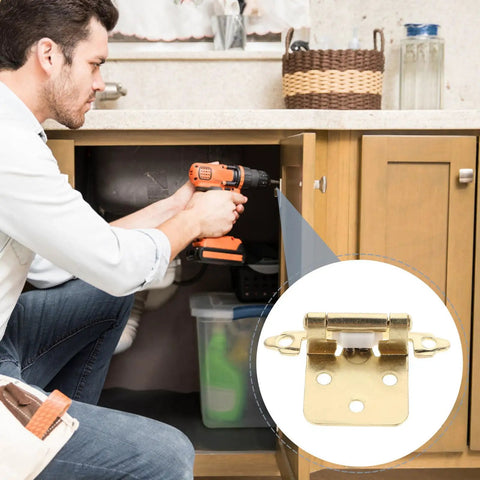 Heavy Duty Steel Spring Loaded Hinges For RV Doors And Cabinet Doors Semi Hidden Self Opening Hardware installation