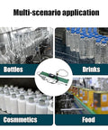 Desktop Pvc Conveyor Belt With Automatic Counter And Adjustable Speed Cargo Lane moving bottles, cosmetics, drinks, and food.