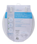 Soft Cushioned Desert White Toilet Seat With Plush Padding For Comfort packaging front view