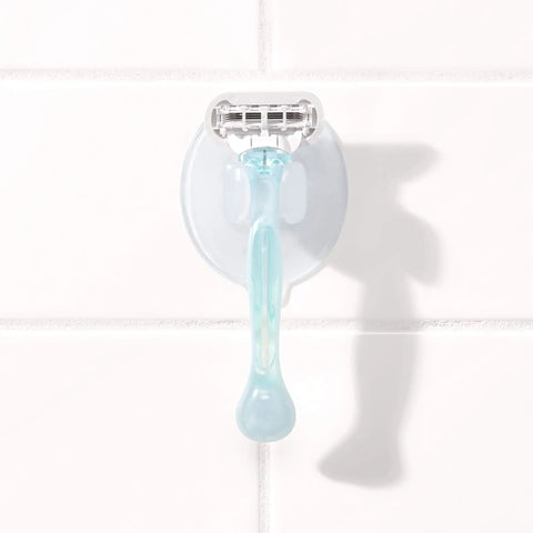 Durable Suction Razor Holder Featuring The Flexing Hook That Locks Tight On Flat Surfaces Delivers Pvc Free Stability And Keeps Daily Shaving Gear Neatly Organized