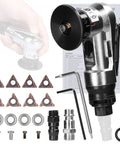 Handheld Pneumatic Chamfering Tool For Metal, mini air beveler with blades and accessories for deburring and edging tasks.