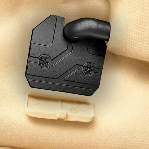 Heavy Duty Aluminum Car Sun Visor Repair Kit With Screws, black clip on beige fabric, compatible with RAM 1500 Trucks 2019-2023