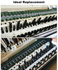 44 Piece Electric Digital Piano Hammer Rubber Caps Replacement Pack For Privia Series Keyboards Compatible With PX110 PX120 PX150 PX160 PX330 PX350 And More Improves Key Response And Feel For Studio And Stage Use shown in two keyboard internal views.
