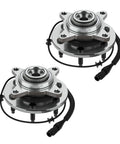 Front Wheel Hub Bearing Assembly Pair for 2005-2008 Ford F-150 4WD and 2006-2008 Lincoln Mark LT 6-Lug With ABS Sensor