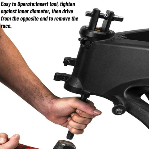 Heavy Duty Bearing Race Puller For Motorcycle Steering Neck Removal Tool Universal Fit One And One Eighth Inch To Two And Five Eighths Inch