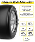 Flat Free 11x6.00-5 Lawn Mower Tire And Wheel Set For Zero Turn Mowers Built Tough For Lawn Work Front Tire And 400 Lb Load